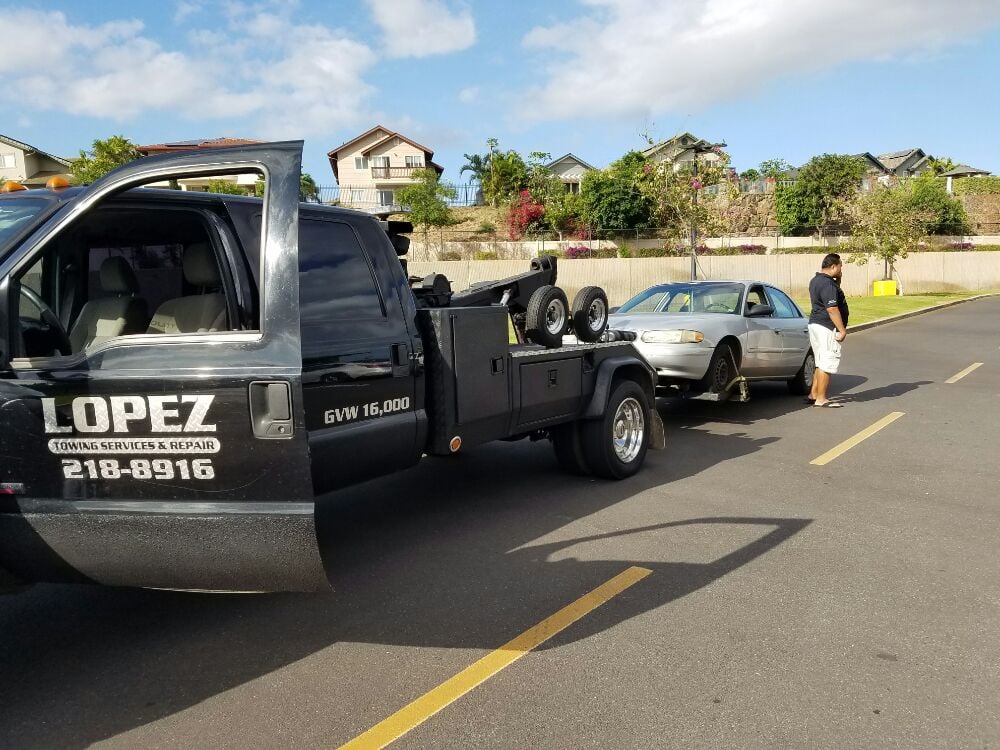 Lopez Towing wrecker